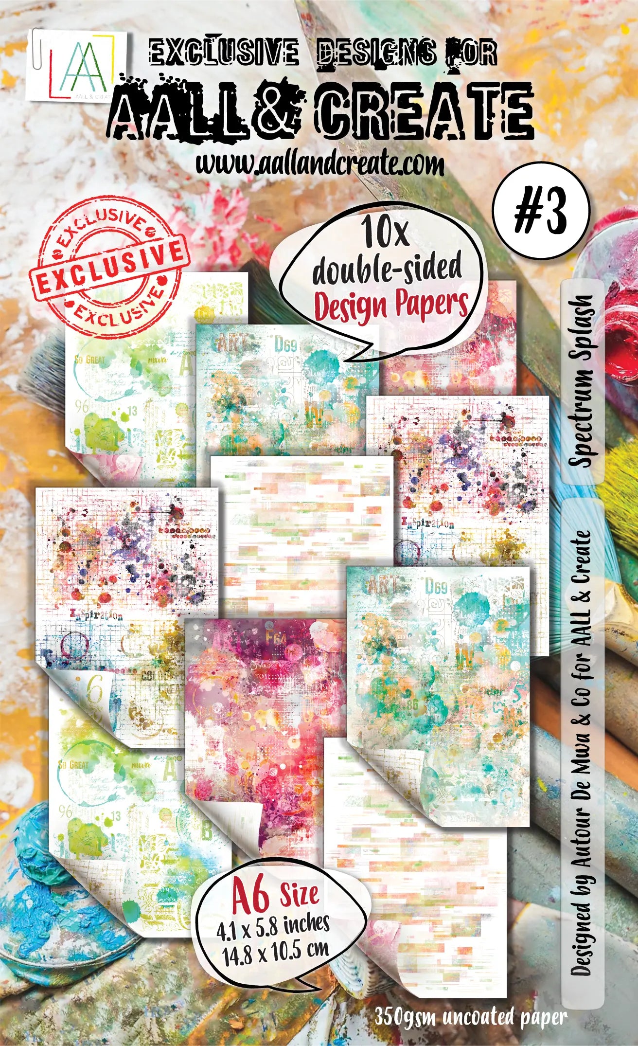 #03 - A6 Design Paper - Spectrum Splash AALL & Create