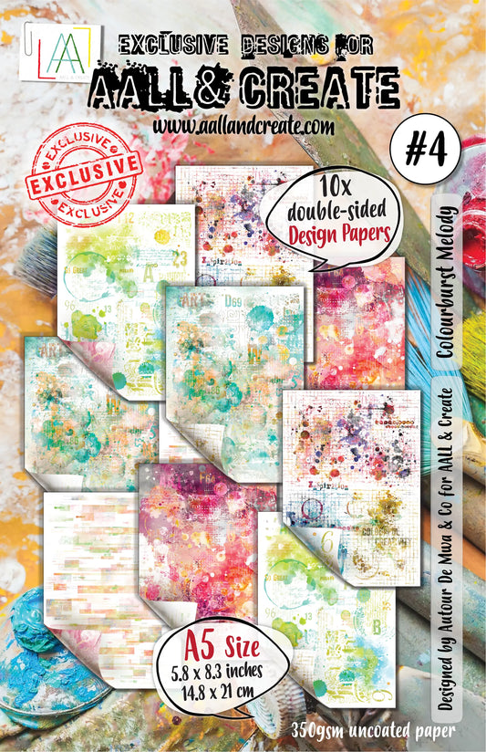 #04 - A5 Design Paper - Colourburst Melody AALL & Create