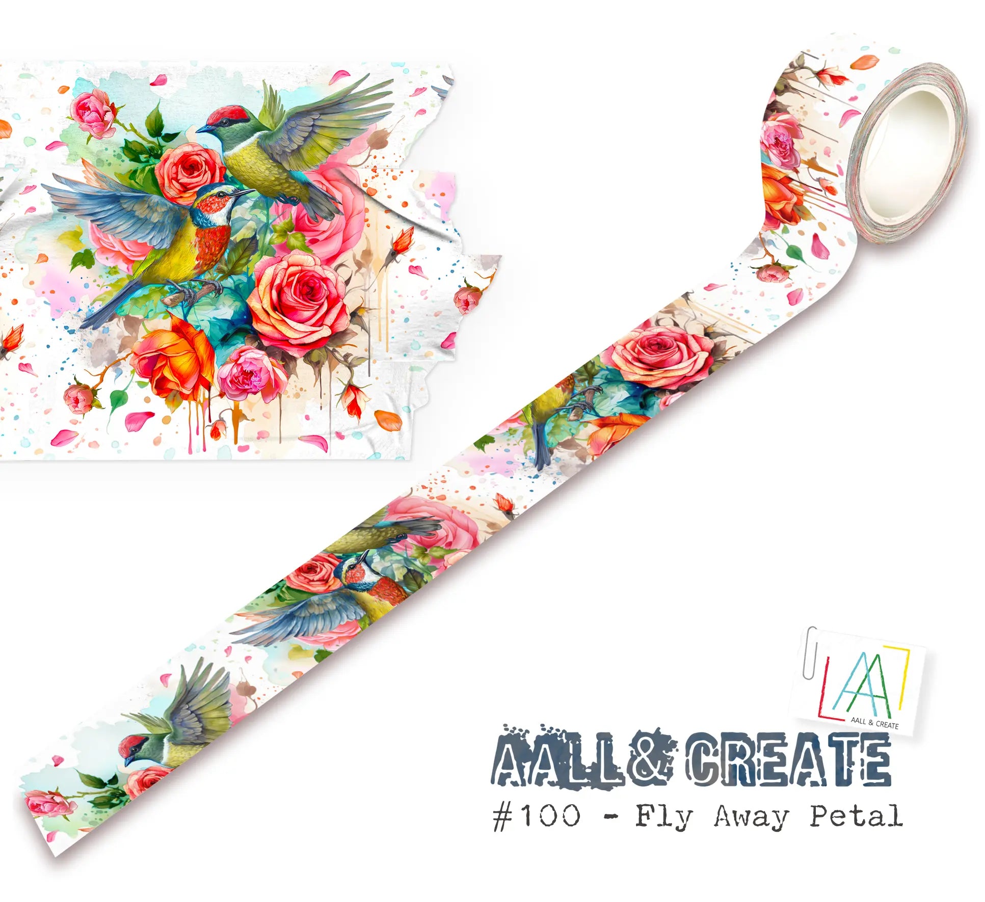 #100 - Washi Tape - Fly Away Petal AALL & Create