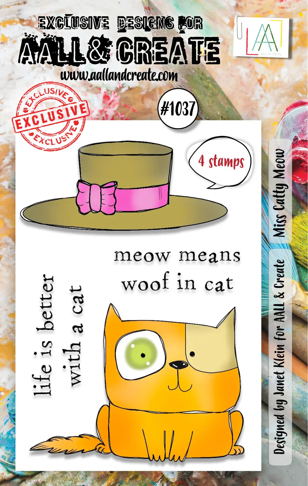 #1037 - Tampons A7 - Miss Catty Meow AALL&Create