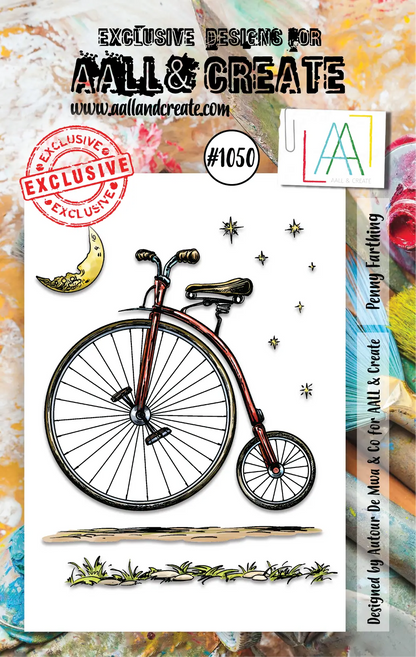 #1050 - A7 Stamp Set - Penny Farthing