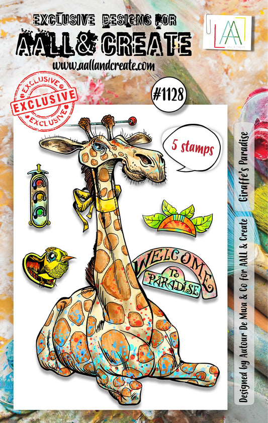 #1128 - Tampons A7 - Giraffe's Paradise AALL & Create