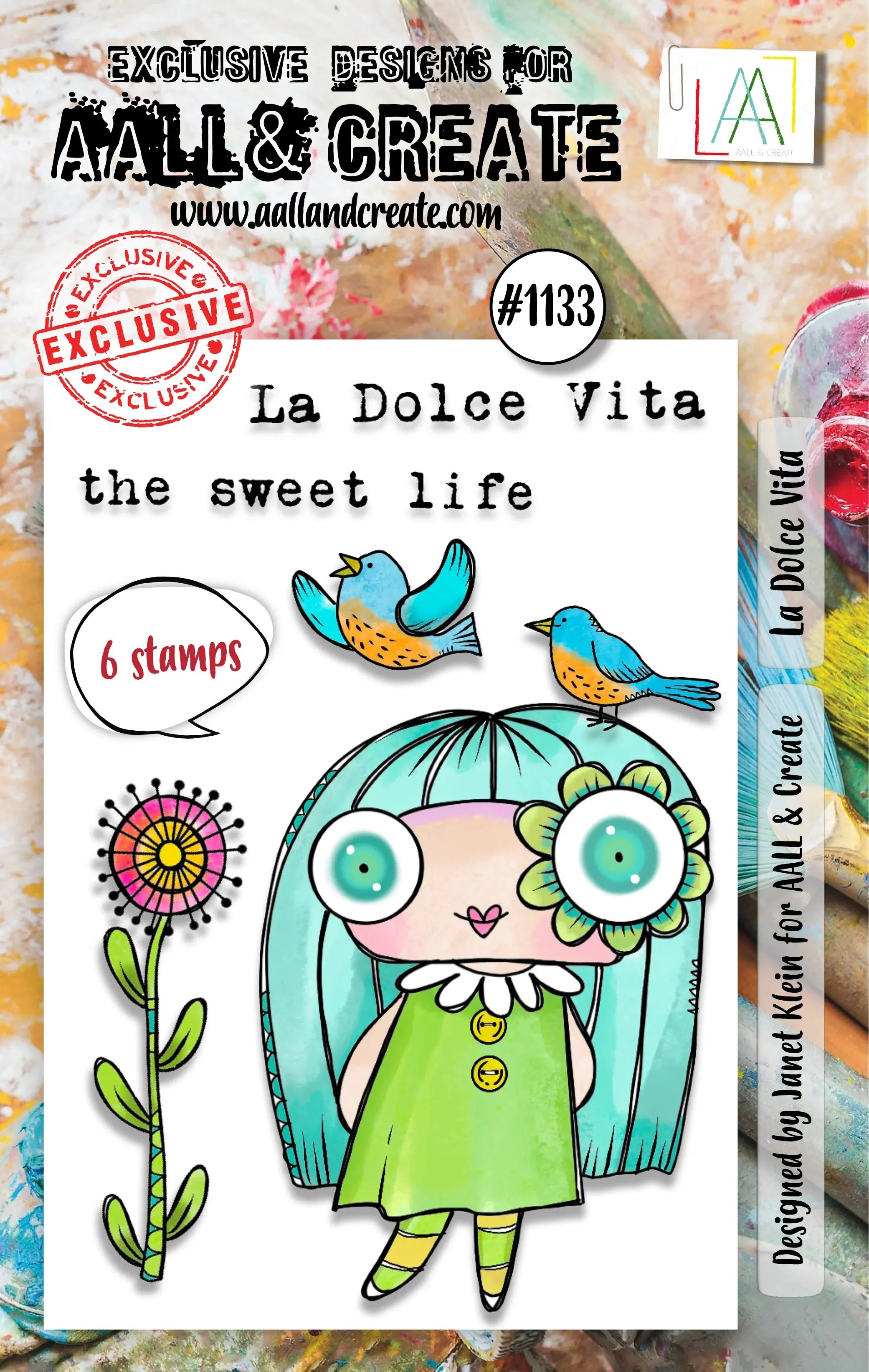 #1133 - A7 Stamp Set - La Dolce Vita AALL & Create