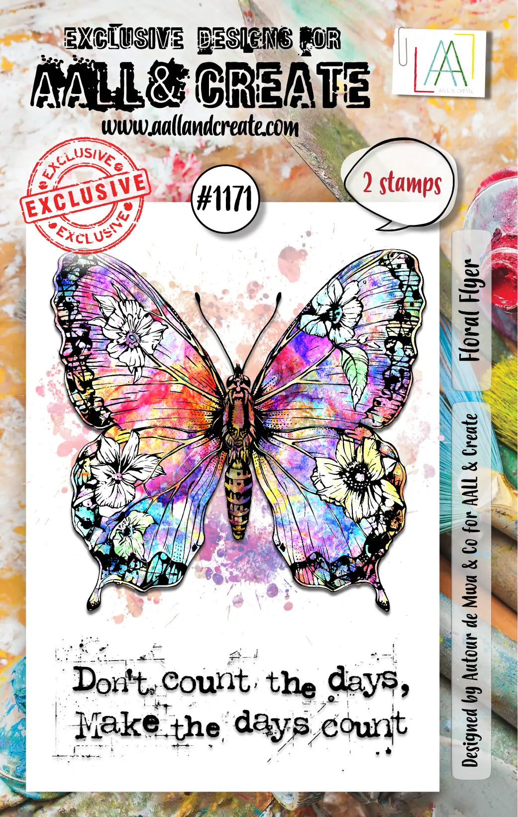 #1171 - Tampons A7 - Floral Flyer AALL & Create