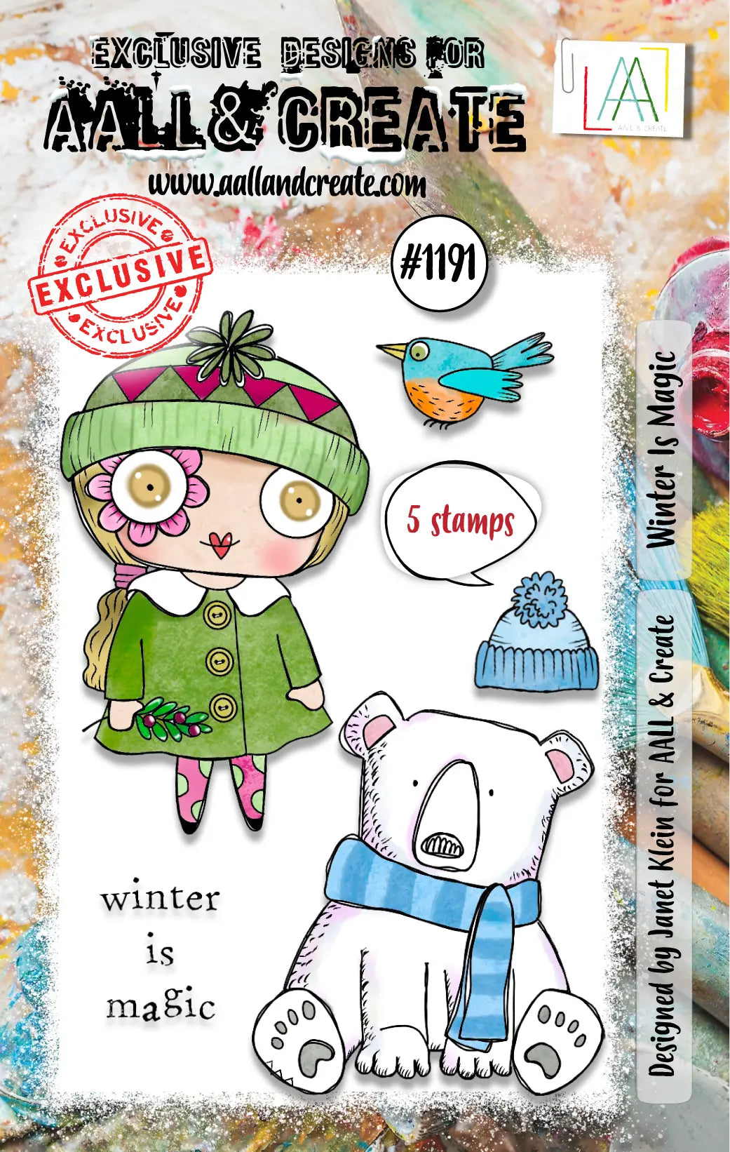 #1191 - A7 Stamp Set - Winter Is Magic AALL & Create