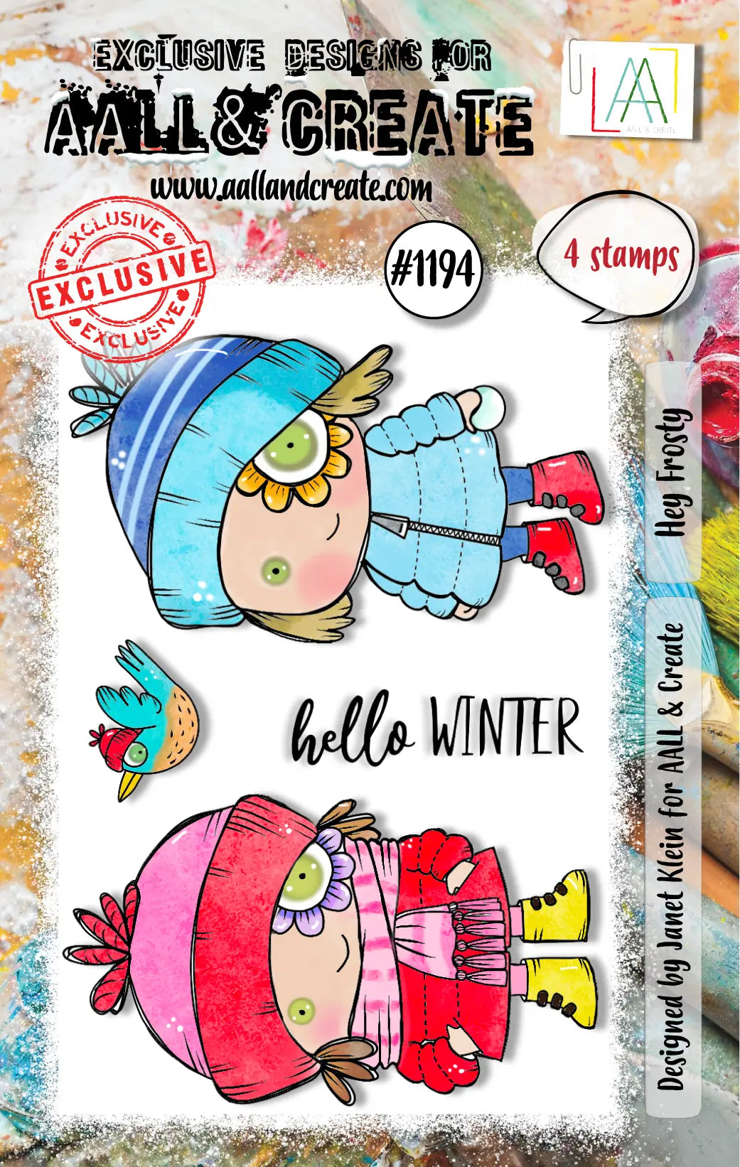 #1194 - A7 Stamp Set - Hey Frosty AALL & Create