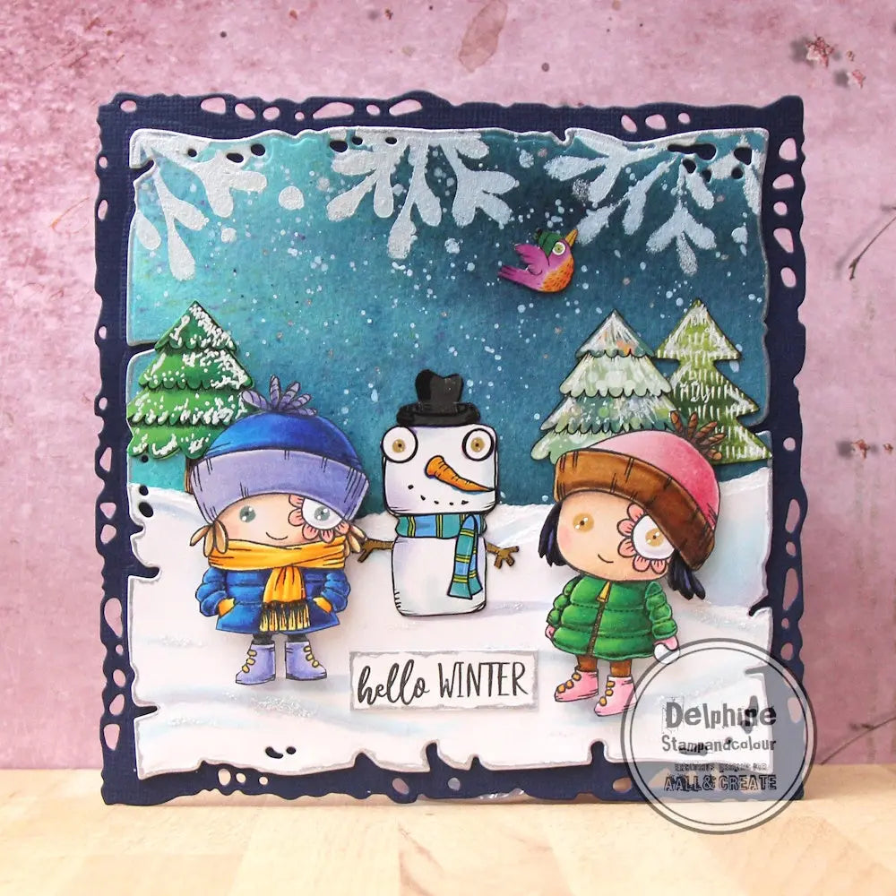 #1194 - A7 Stamp Set - Hey Frosty AALL & Create