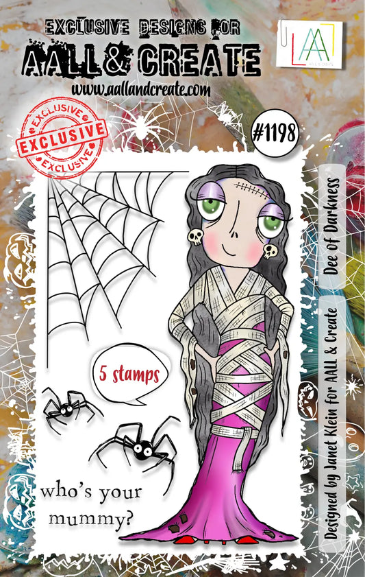 #1198 - A7 Stamp Set - Dee of Darkness AALL & Create