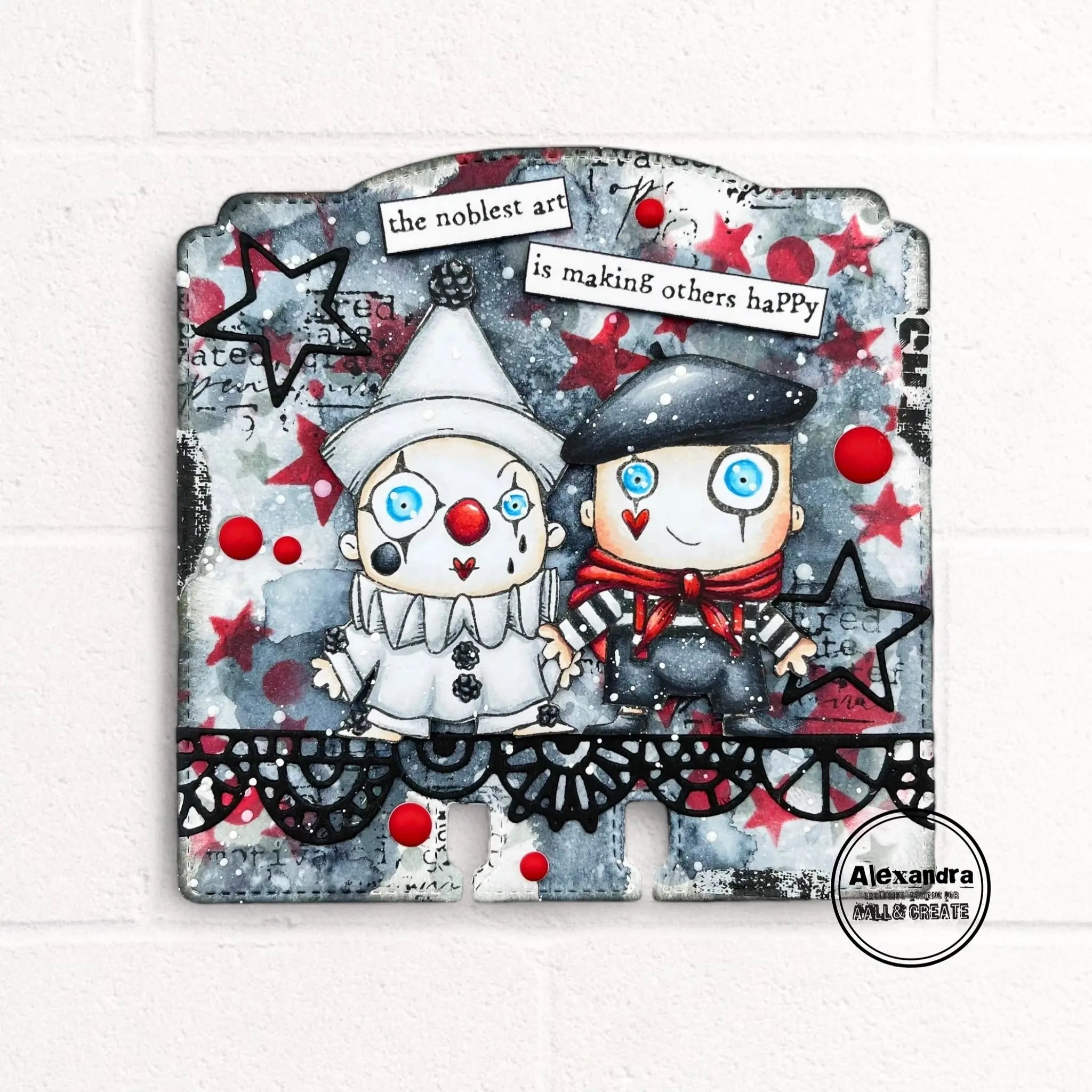 #1210 - A7 Stamps - Pierrot And Mime AALL & Create