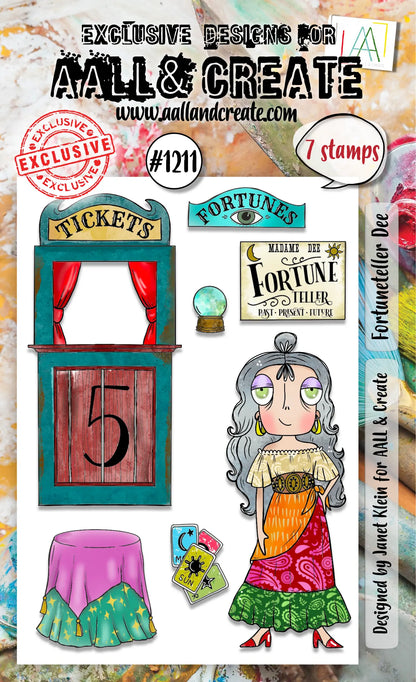 #1211 - A6 Stamps - Fortuneteller Dee AALL & Create