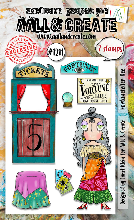 #1211 - A6 Stamps - Fortuneteller Dee AALL & Create