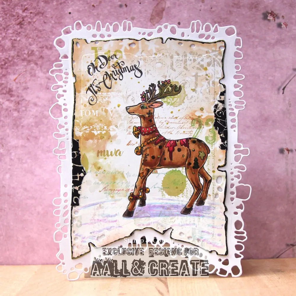 #1223 - A6 Stamp Set - Angelic Deer Guardians AALL & Create