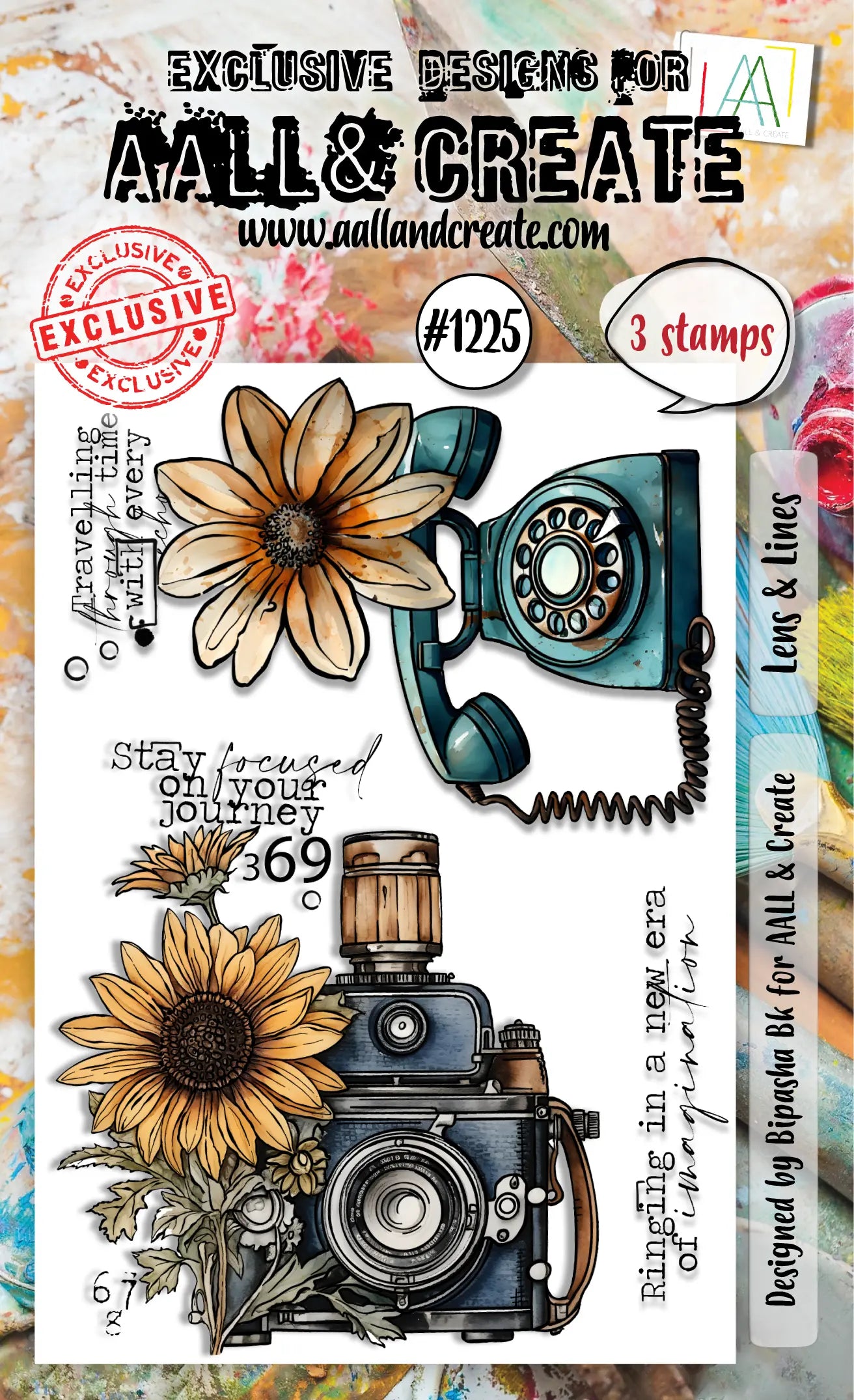 #1225 - A6 Stamp Set - Lens & Lines AALL & Create