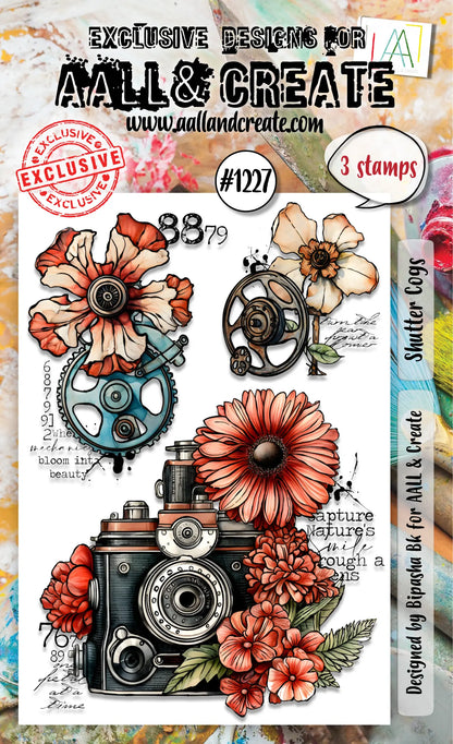 #1227 - A6 Stamp Set - Shutter Cogs AALL & Create