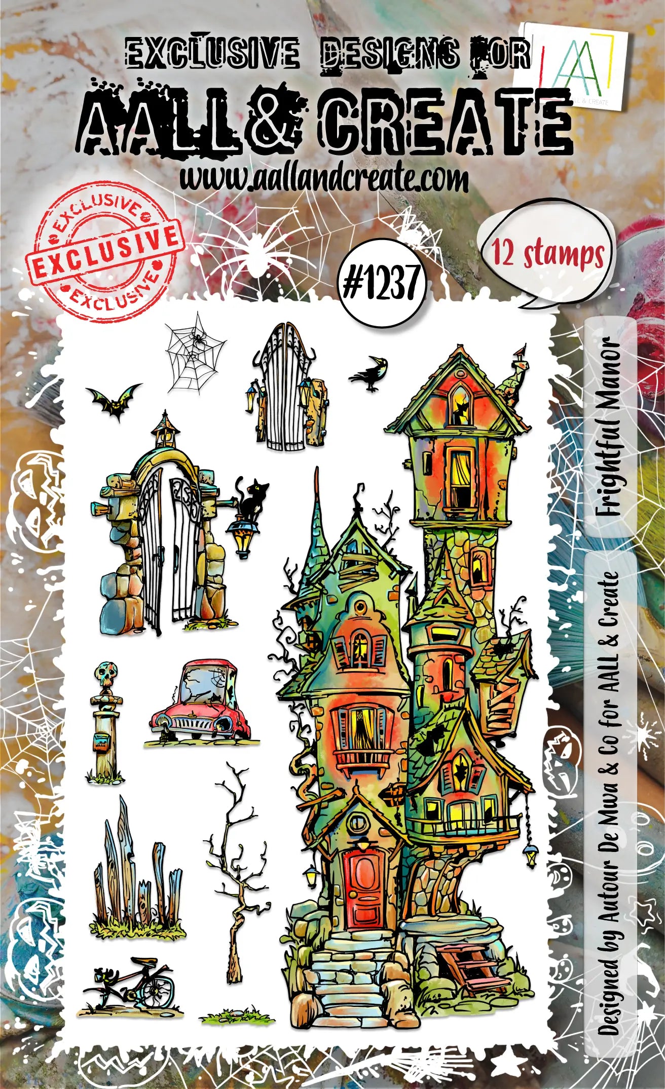 #1237 - A6 Stamp Set - Frightful Manor AALL & Create