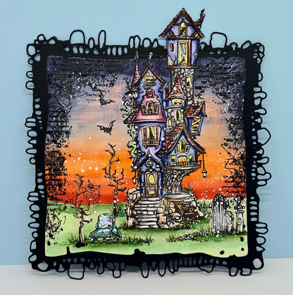 #1237 - A6 Stamp Set - Frightful Manor AALL & Create