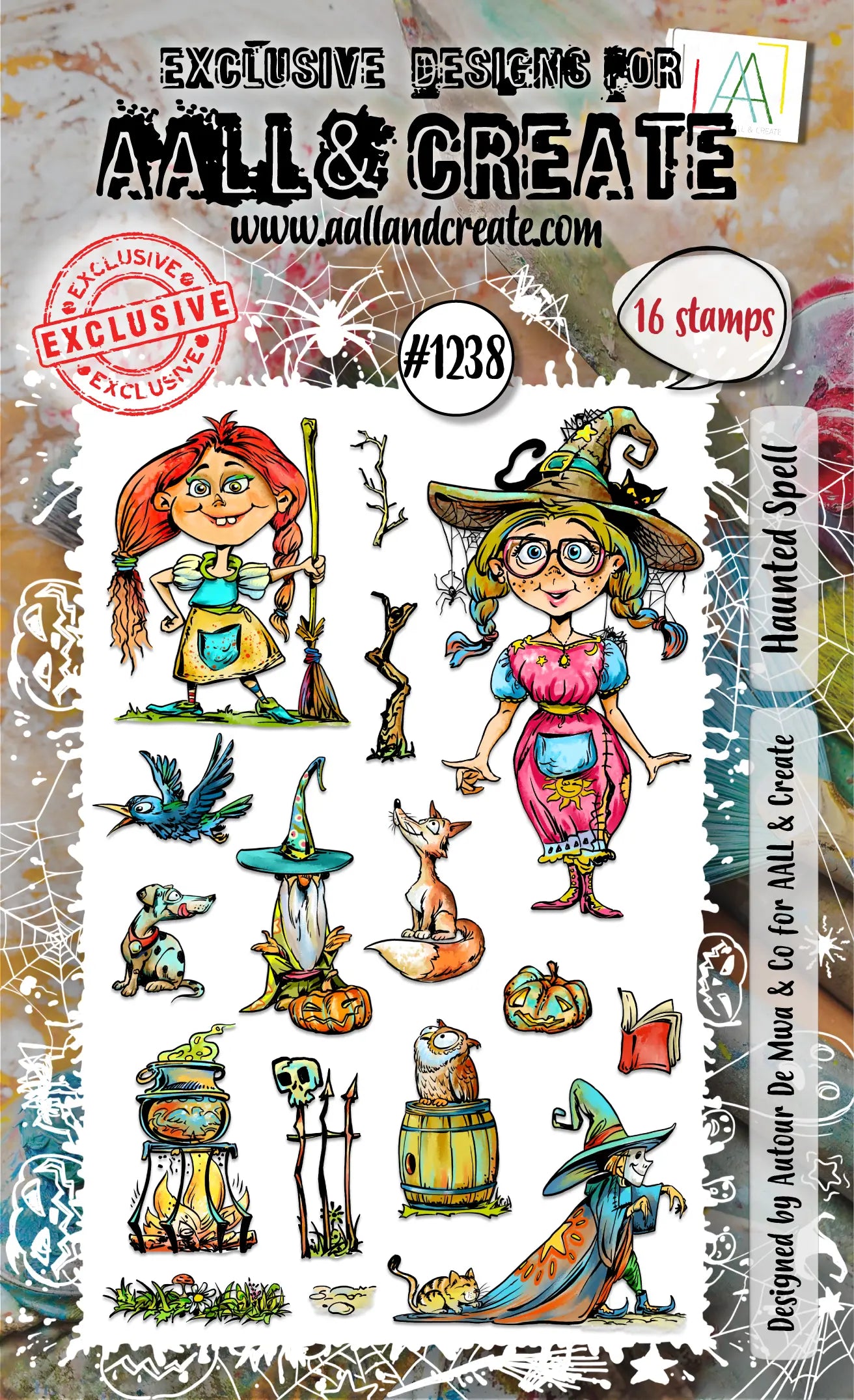 #1238 - A6 Stamp Set - Haunted Spell AALL & Create