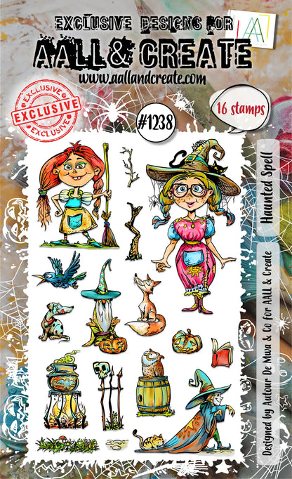 #1238 - A6 Stamp Set - Haunted Spell AALL & Create