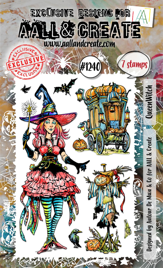 #1240 - A6 Stamp Set - QueenWitch AALL & Create