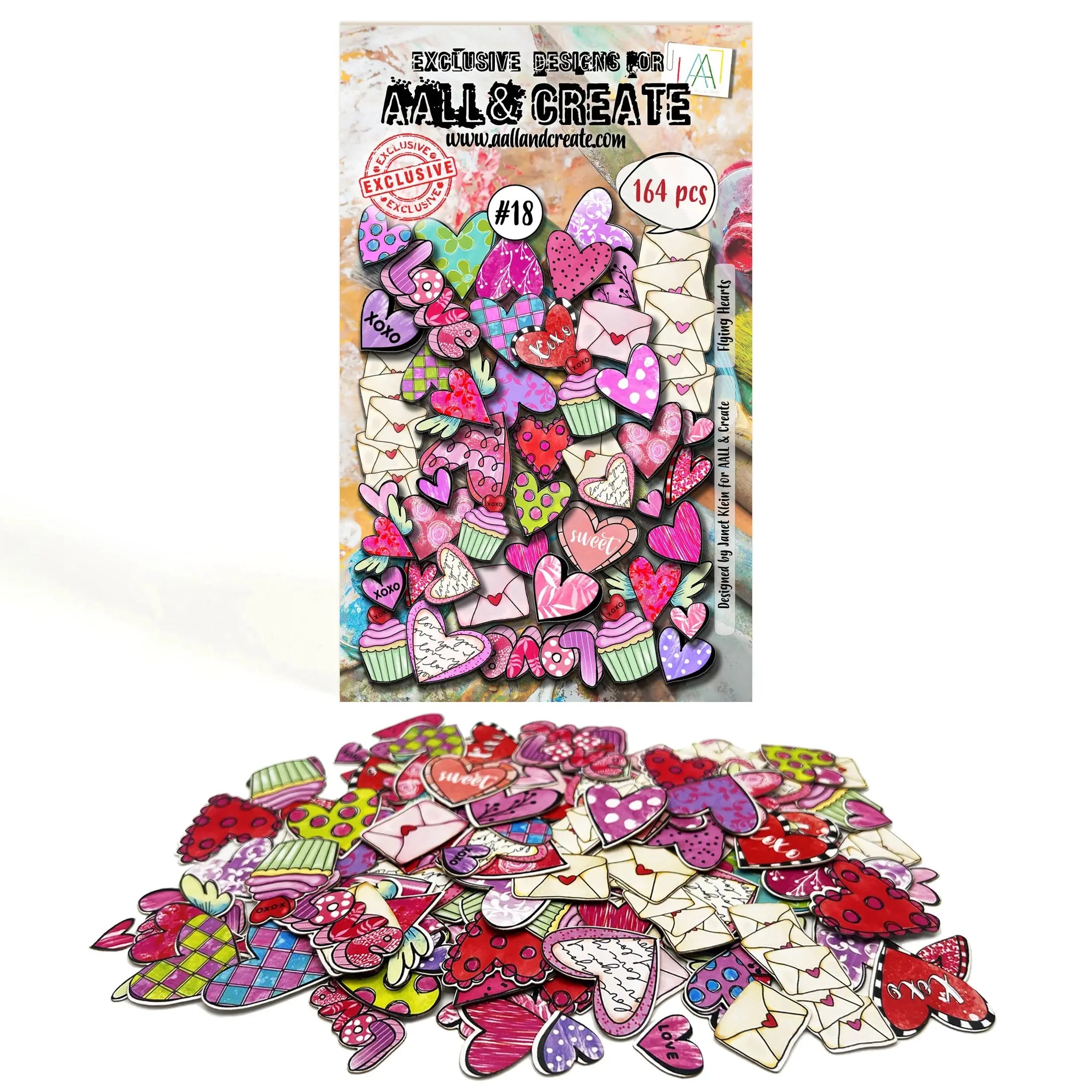 #18 - Ephemera Die-Cuts - Flying Hearts AALL & Create