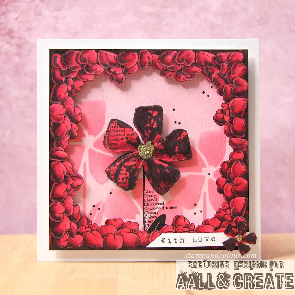 #182 - Pochoir 6"x6" - Botanologie AALL & Create