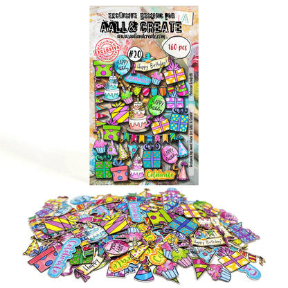 #20 - Ephemera Die-Cuts - Confetti Palooza AALL & Create