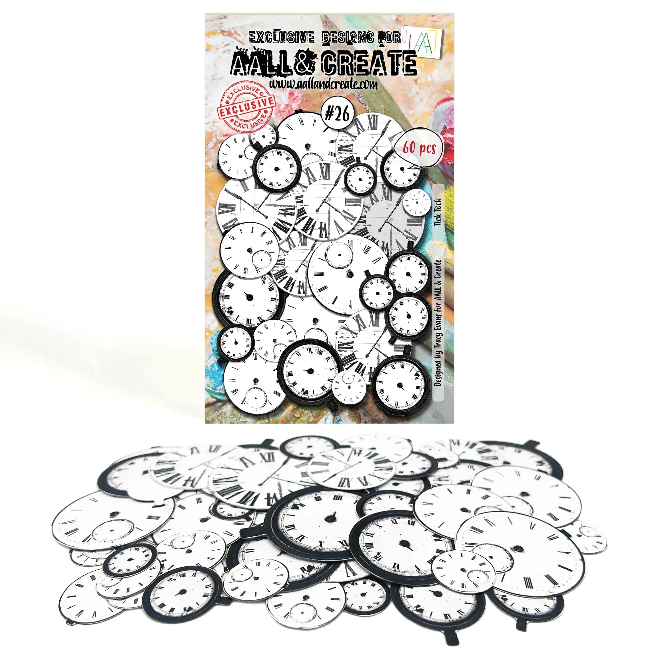 #26 - Ephemera Die-Cuts - Tick Tock AALL & Create