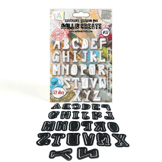 #37 - 12x18cm Die-Cutting Die Set - Letter Soup AALL & Create