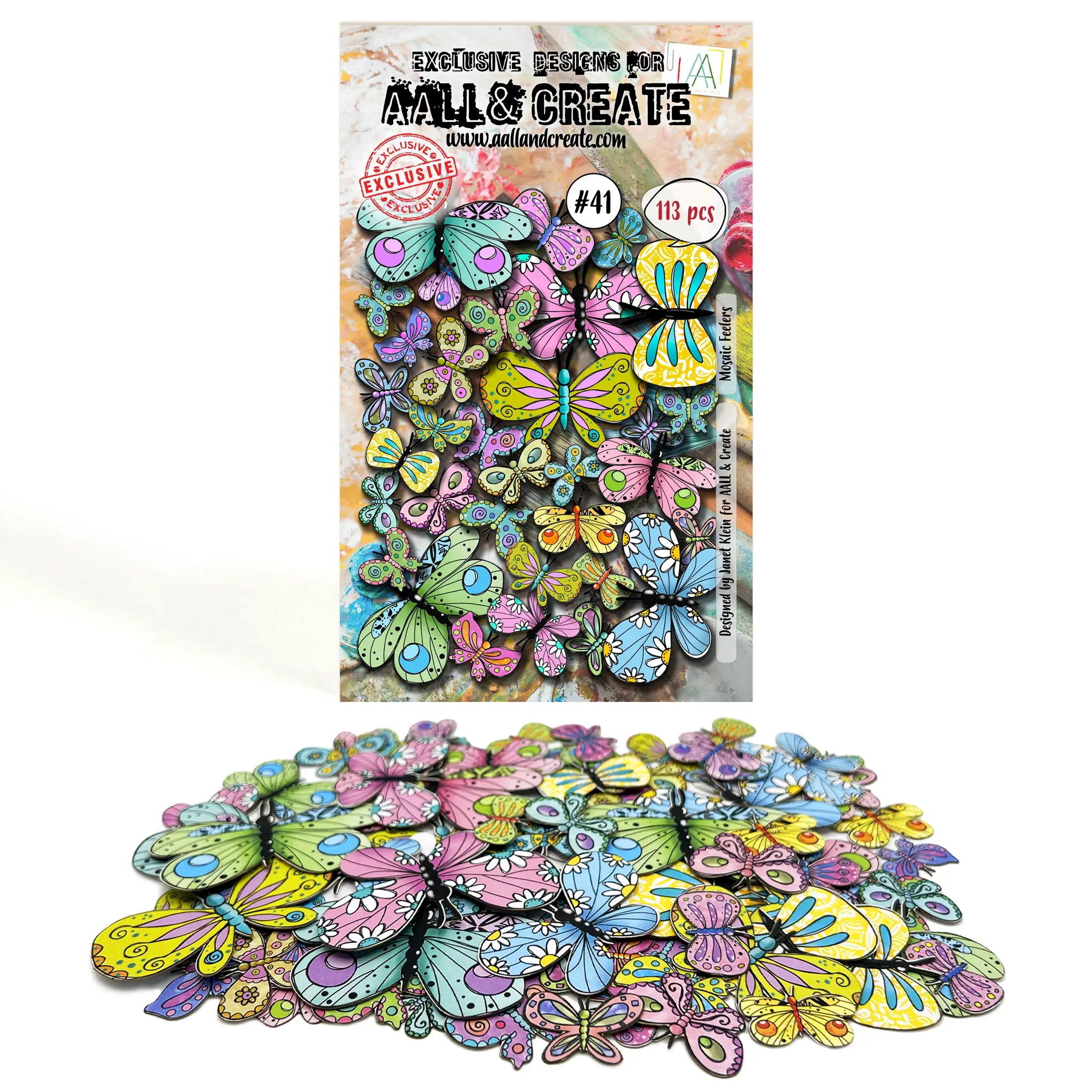 #41 - Ephemera Die-Cuts - Mosaic Feelers AALL & Create