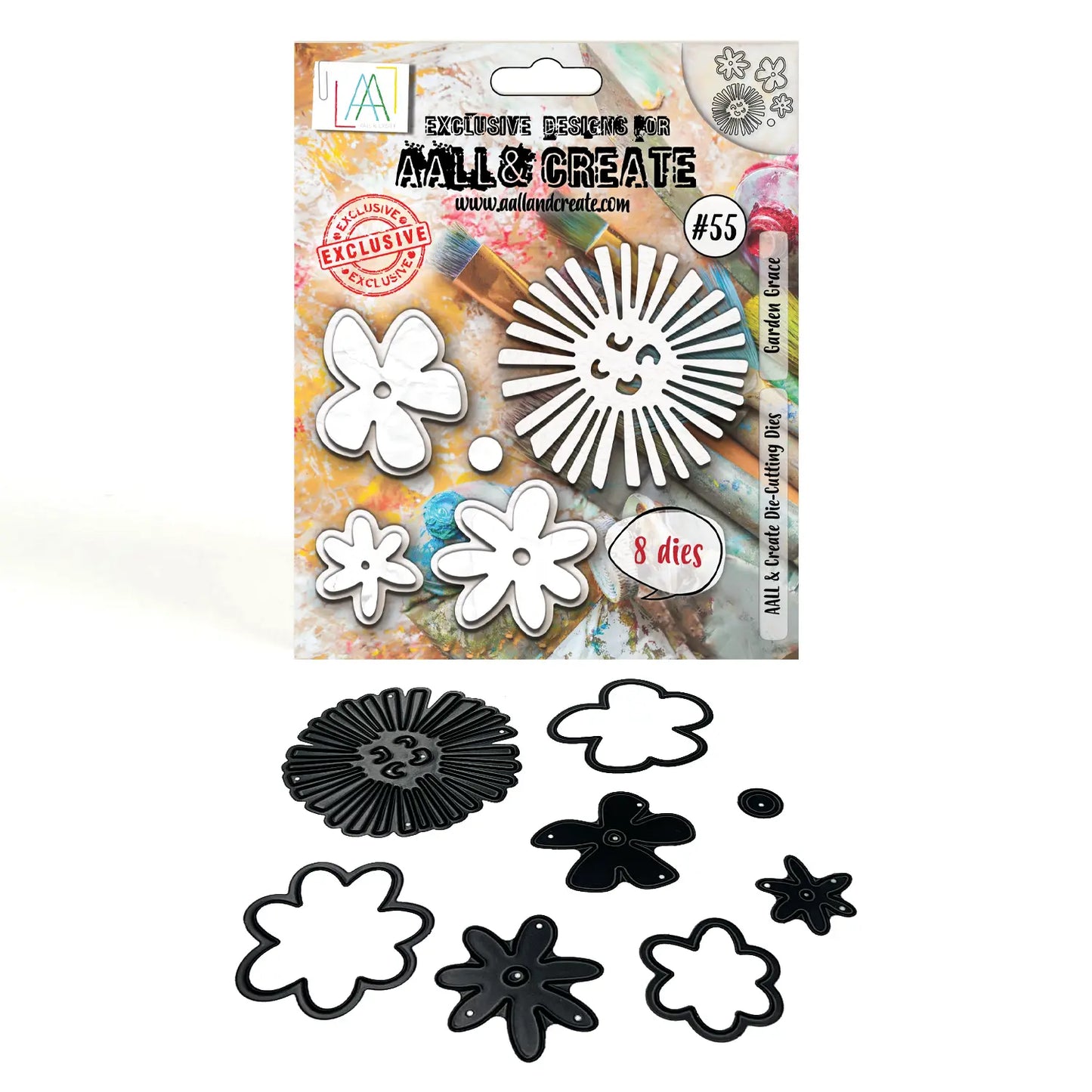 #55 - 9x11cm Die-Cutting Die Set - Garden Grace AALL & Create