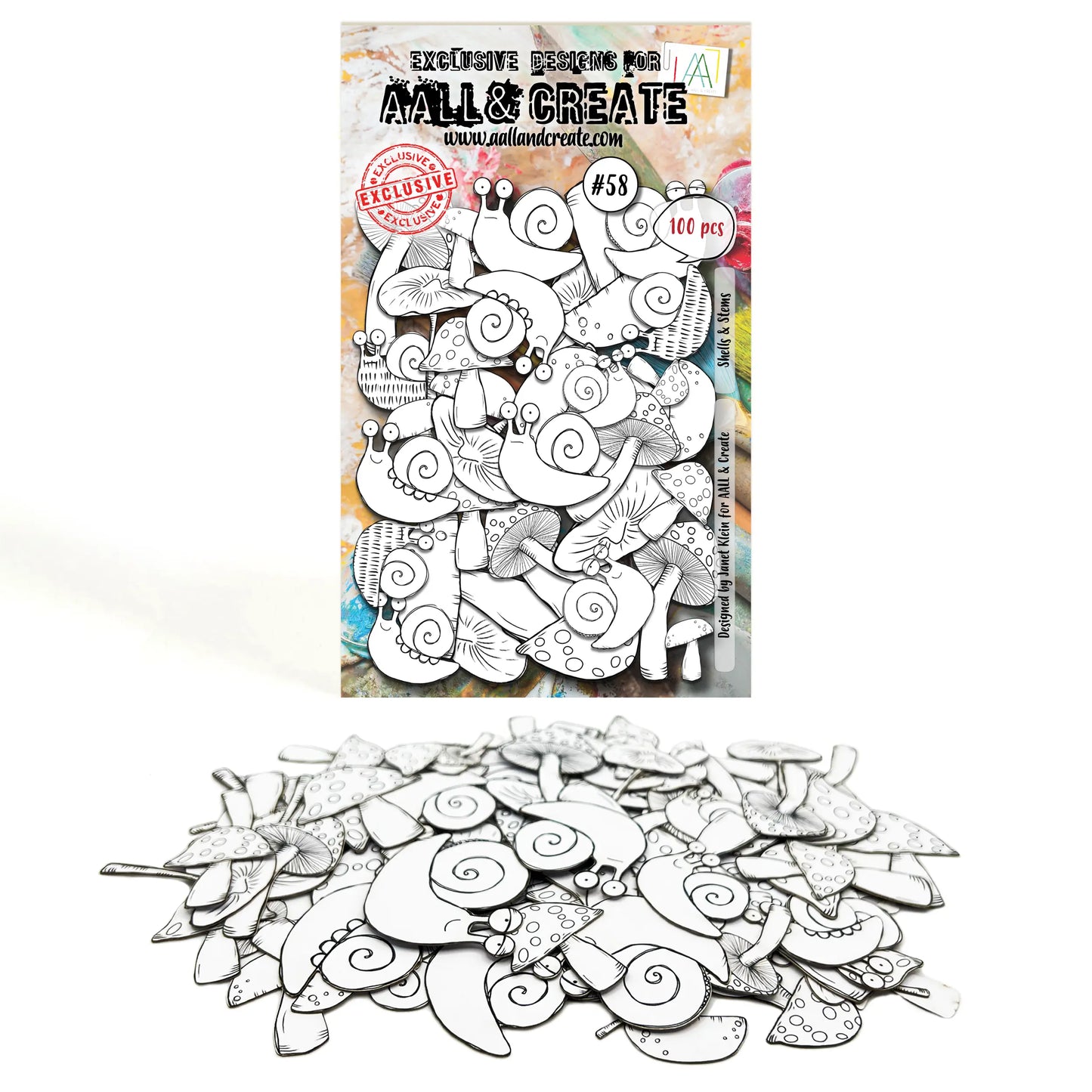 #58 - Ephemera Die-Cuts - Shells & Stems AALL & Create