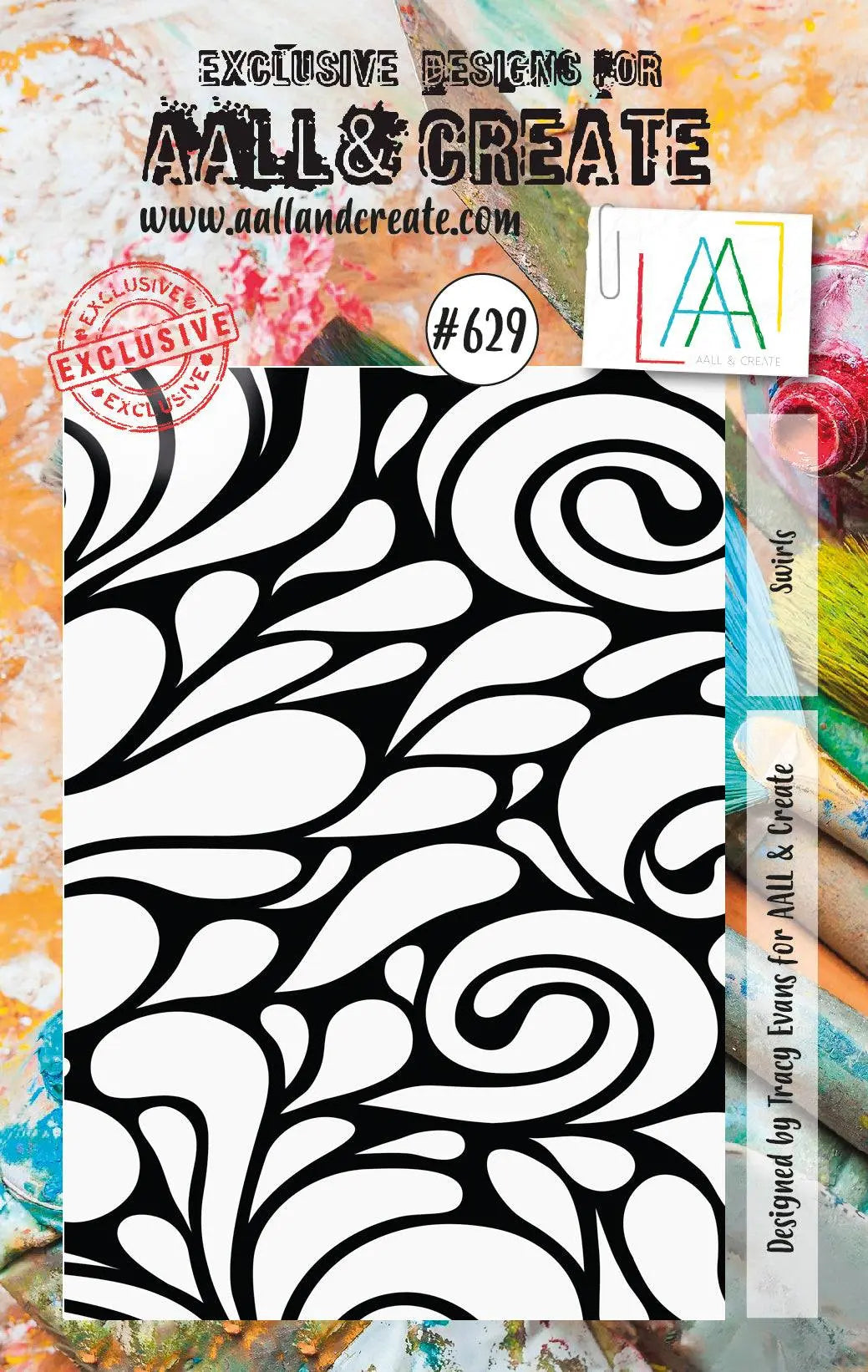 #629 - Tampons A7 - Swirls AALL & Create