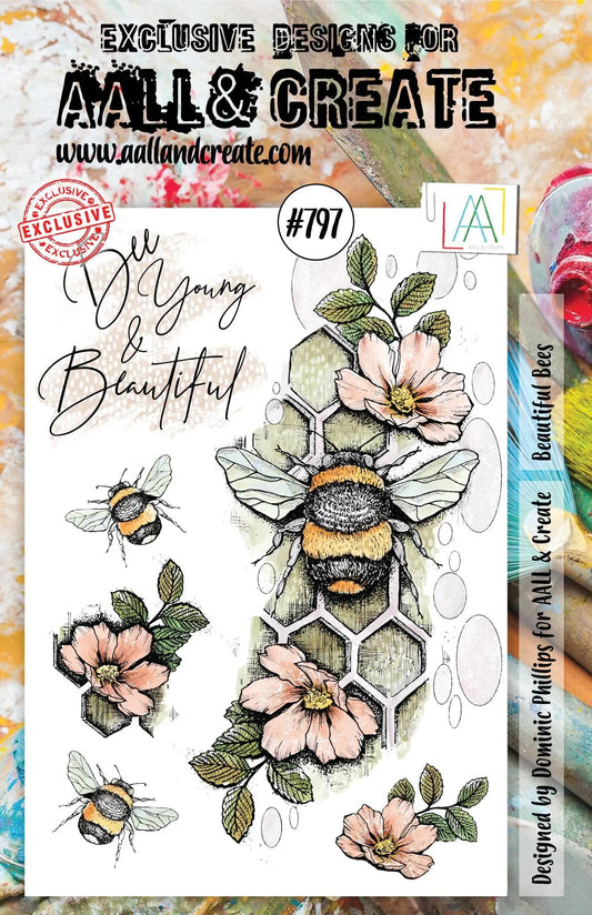 #797 - Tampons A5 - Beautiful Bees AALL & Create