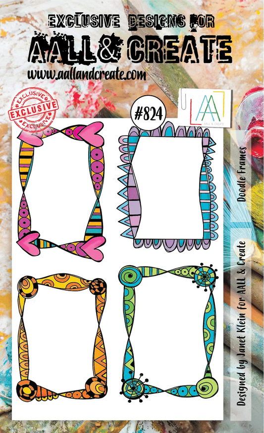 #824 - Tampons A6 - Doodle Frame AALL & Create