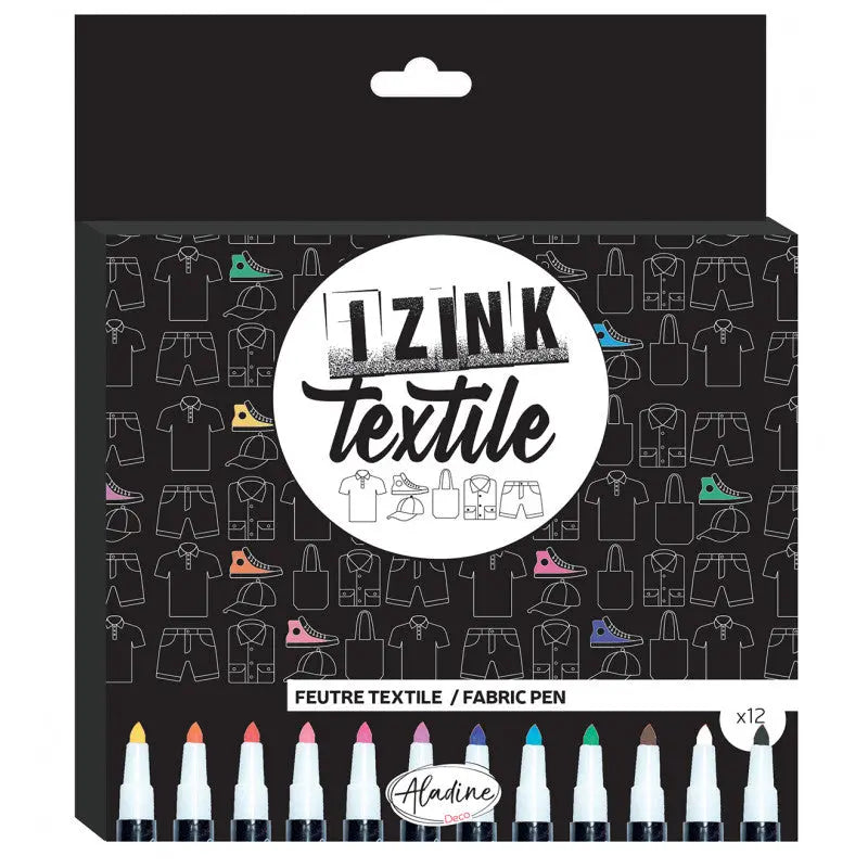 Feutres Textile - Pack de 12 Aladine