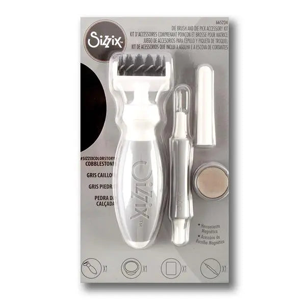 Kit d'accessoires Die Brush & Die Pick Sizzix Making Tool (Cobblestone) Sizzix