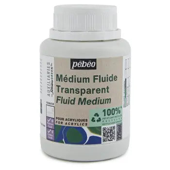 MEDIUM FLUIDE TRANSPARENT STUDIO GREEN 225ML Pebeo